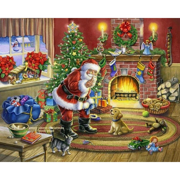 Christmas Santa Claus And Dog PIX-234